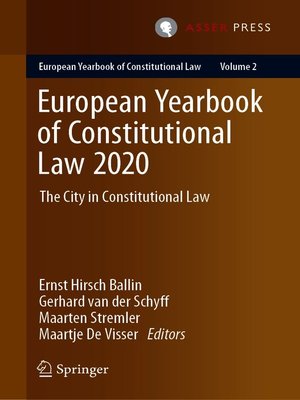 cover image of European Yearbook of Constitutional Law 2020